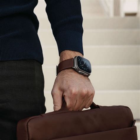 apple watch ultra with leather band|rugged apple ultra watch bands.